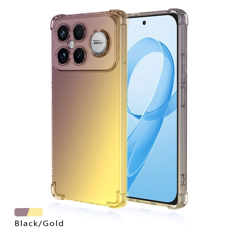 Shockproof Gradient TPU Case - Clear Protective Cover Shell