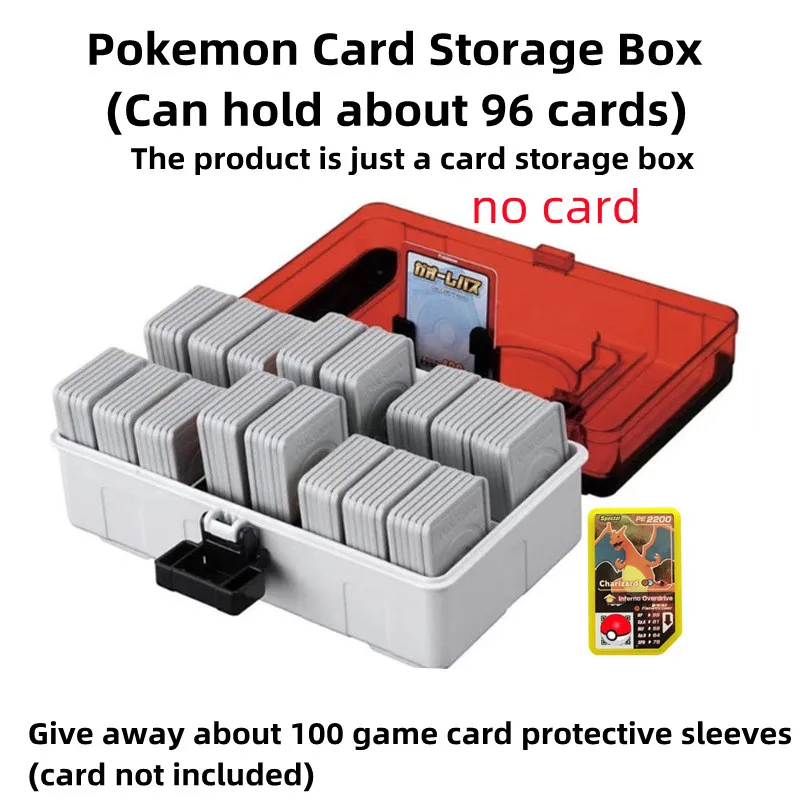 Pokemon Gaole Game Card Disk Storage Box, 5 Stars Flash Card Collection,  Portable Game Card Box, Jouets pour enfants, Cadeau de Noël