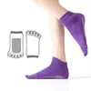 Hot Sale Women Anti-slip Yoga Socks Fingers Fitness Pilates Socks Gym Five Toe Sport Socks Cotton Colourful Elastic Winter 3