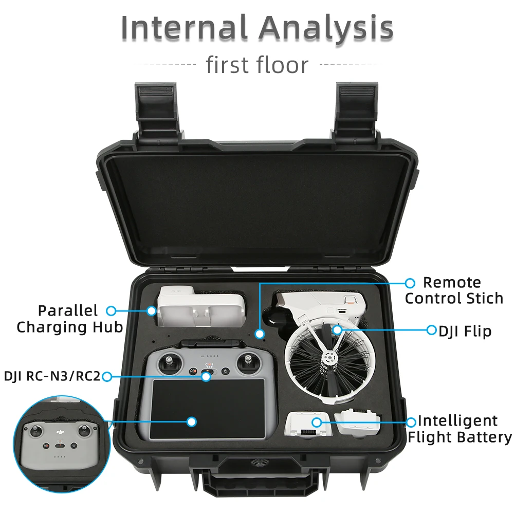 Étui rigide étanche DJI Flip Fly More Combo - Protection IP67