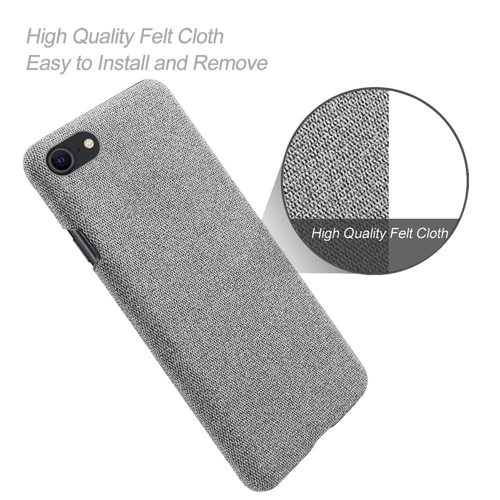 For SE 2022 Case for iPhone SE 2022 Cloth Antiskid Funda For iPhone SE3 SE  3 (2022) (3rd generation) Slim Retro Cloth Cover capa