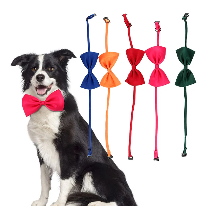 

Dog Bow Tie Dog Bowtie Butterfly Grooming Adjustable Puppy Ribbon Reusable Formal Necktie Strap For Cat Collar Pets Accessories