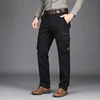 2025 New in Men's Pants Straight Leg Cotton Cargo Trouser Male Stretch Autumn Zipper Multi Pocket Classic Casual Work Wear Army 4
