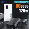 120W High Capacity Power Bank 500000mAh Fast Charger Portable Battery With Digital Display Powerbank For iPhone Samsung Xiaomi 2