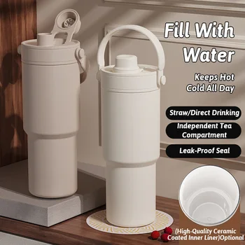 Thermal Mug with Straw 1
