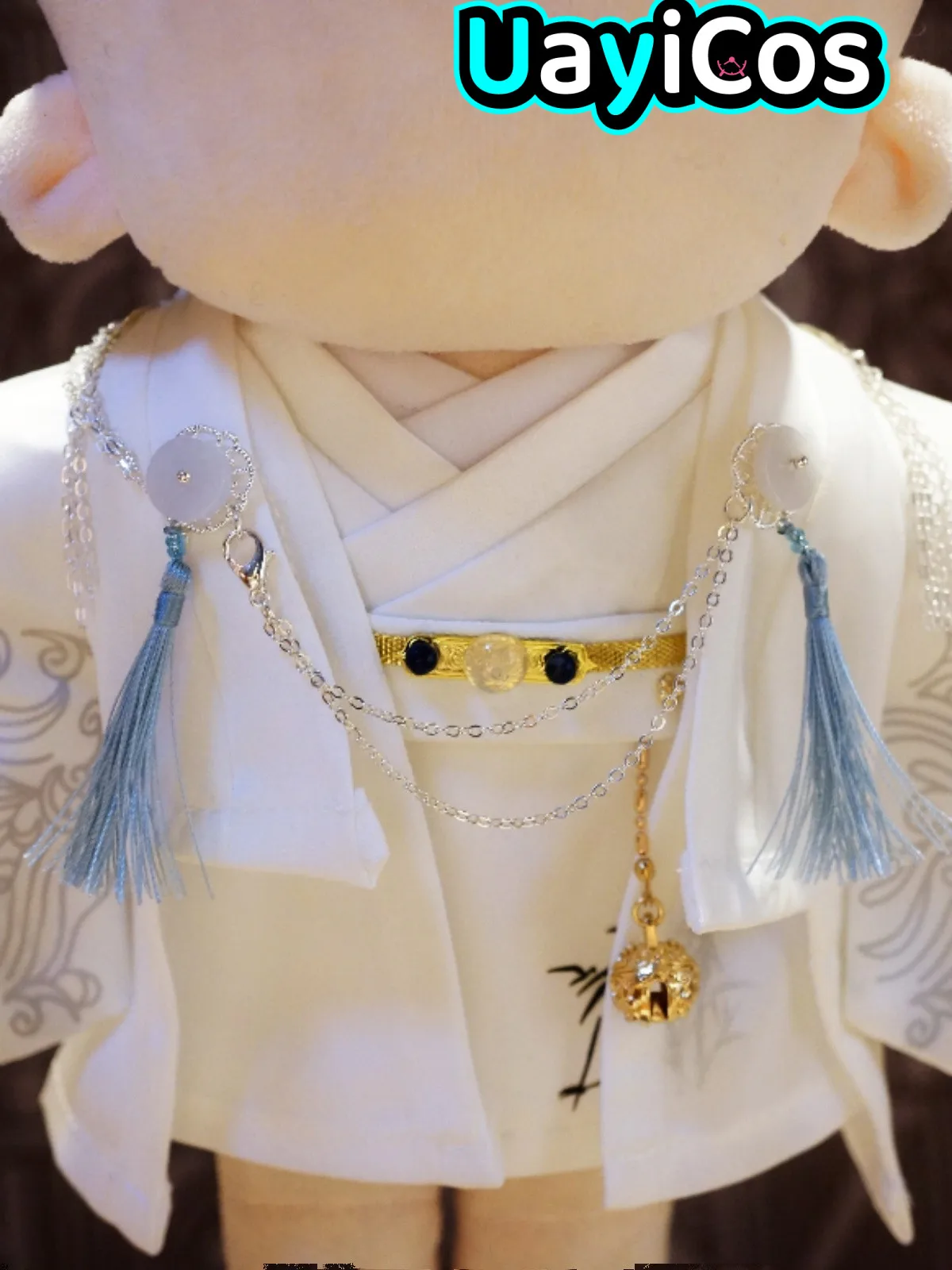 

Handsome Vintage Ancient White Hanfu Costume Suit Cosplay No Attribute For 20cm Plushie Doll Clothes Outfit Accessories Toy Gift