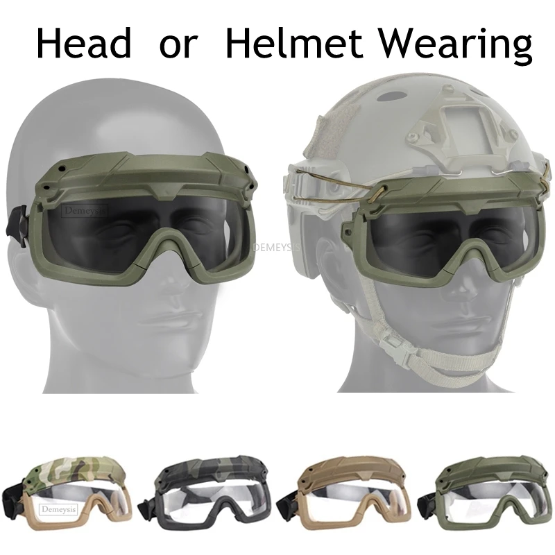 Tactical Safety Goggles Eye Protective Glasses for Airsoft Military