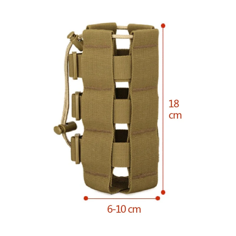 Tactical Adjustable Kettle Bag Water Bottle Pouch Outdoors Climbing Hiking Camping Water Bags 6
