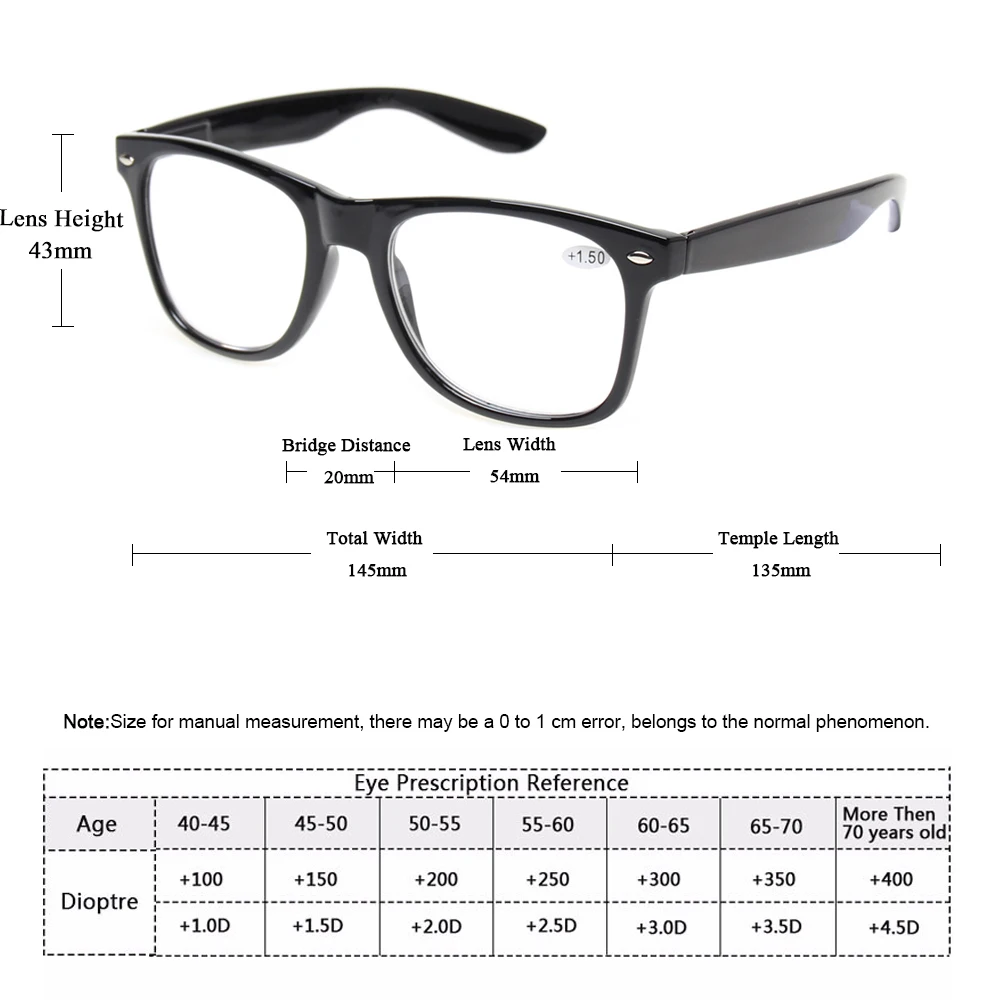 Boncamor Reading Glasses Spring Hinge Prescription HD Reader Men and Women Decorative Eyeglasses Diopter +100+200+500+600 2