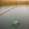 60/80/100cm Landing Fishing Net telescopic Large Capacity Umbrella Nylon Mesh Fishing Cast Folding Outdoor Fish Trap Bait Net 2