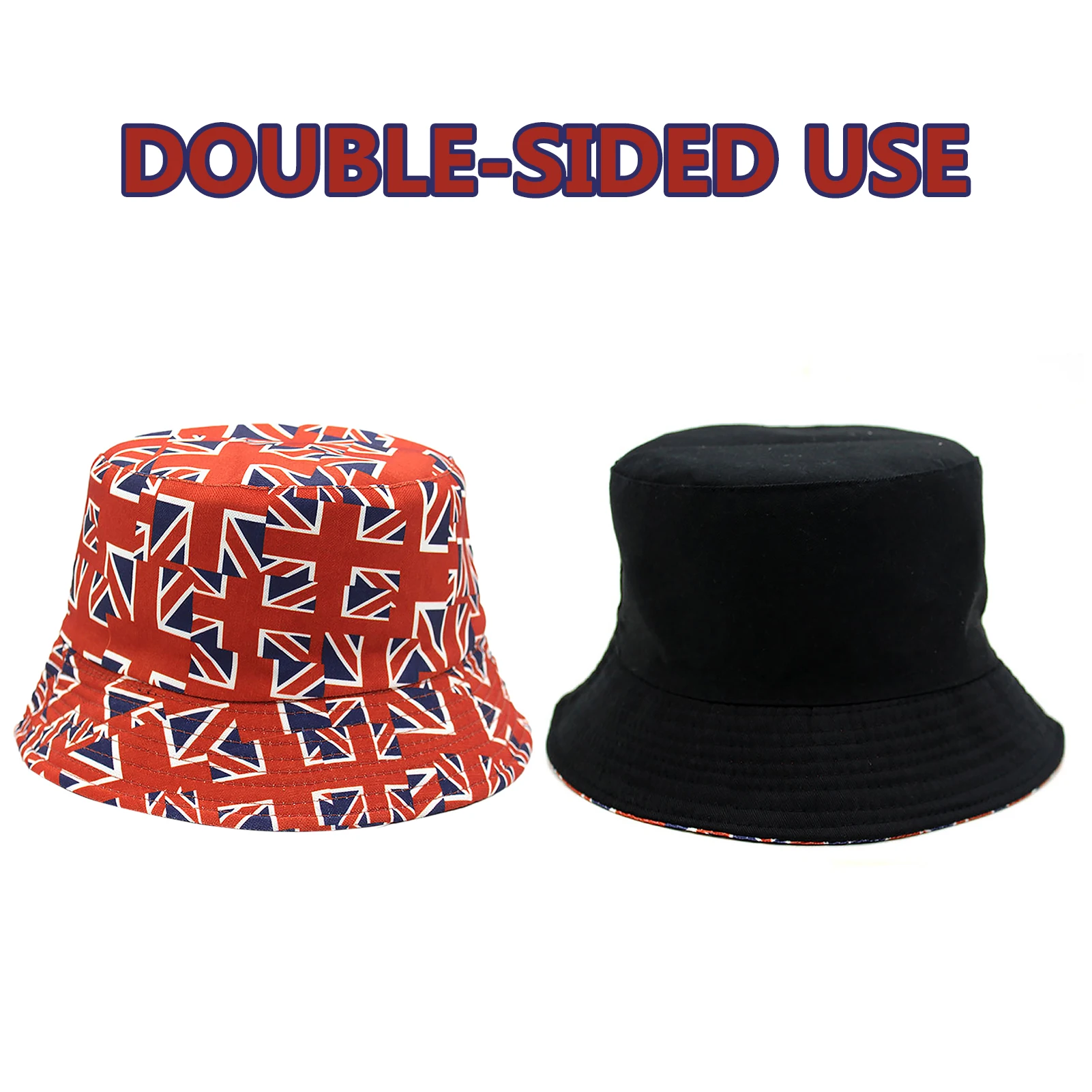 Union Jack Flag Bucket Hats Union Jack 