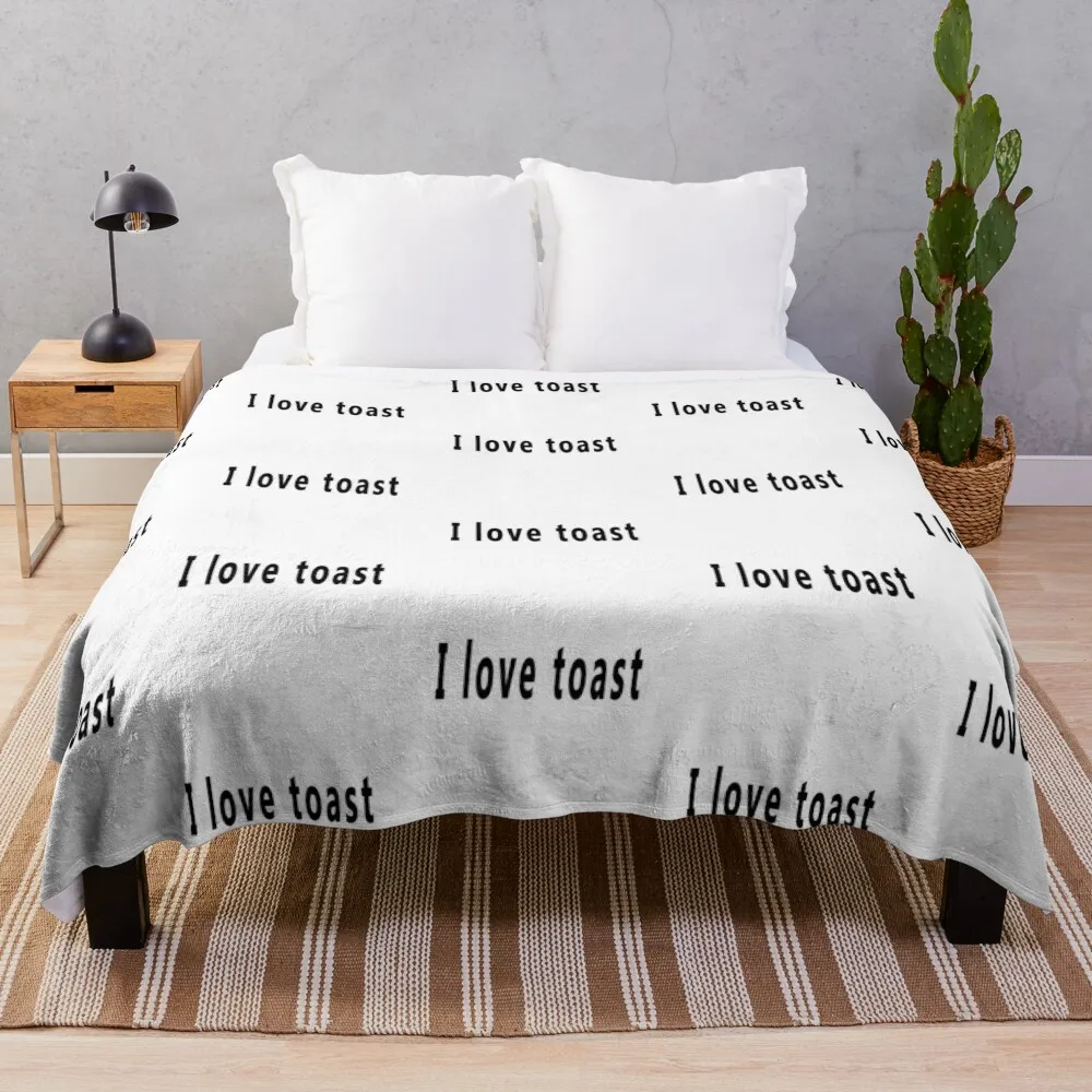 

I LOVE TOAST Throw Blanket Softest Blanket Furry Blankets
