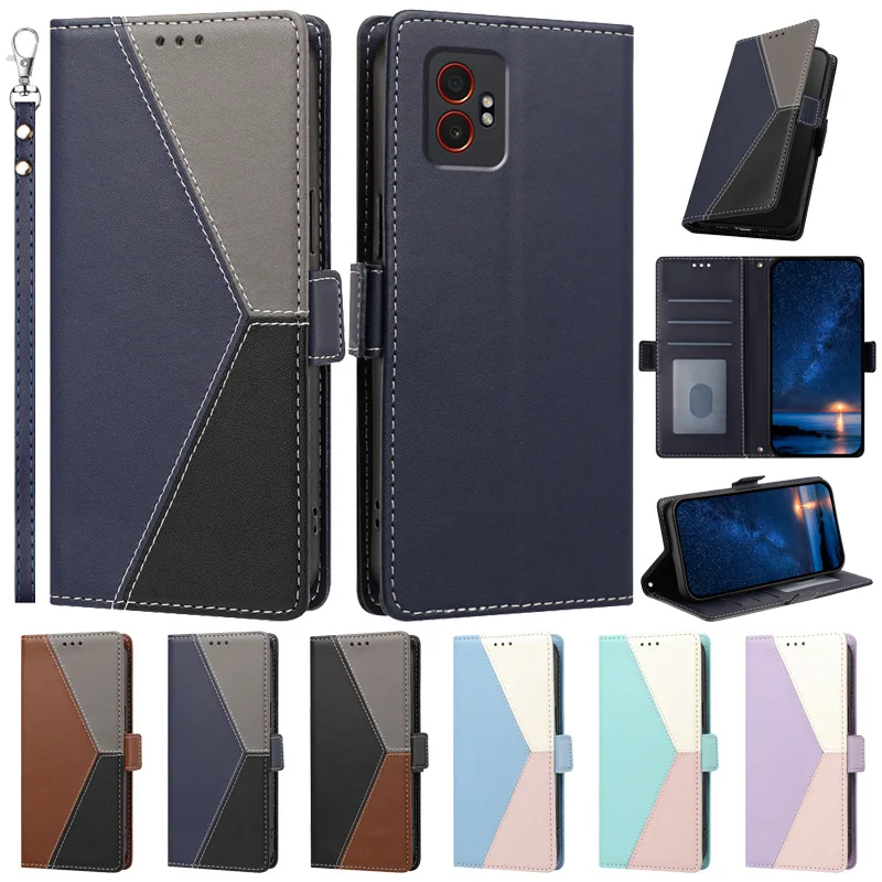 Magnetic Leather Wallet Phone Case with Card Slots and Stand
