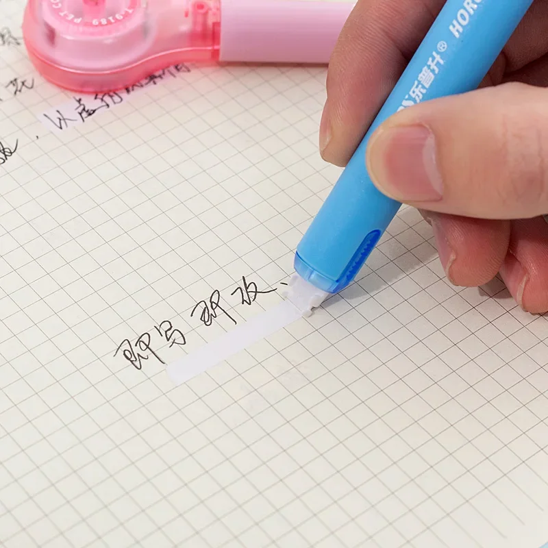 Creative Pen Shape Colorful Correction Tape Error Correction Tools Office School Supplies