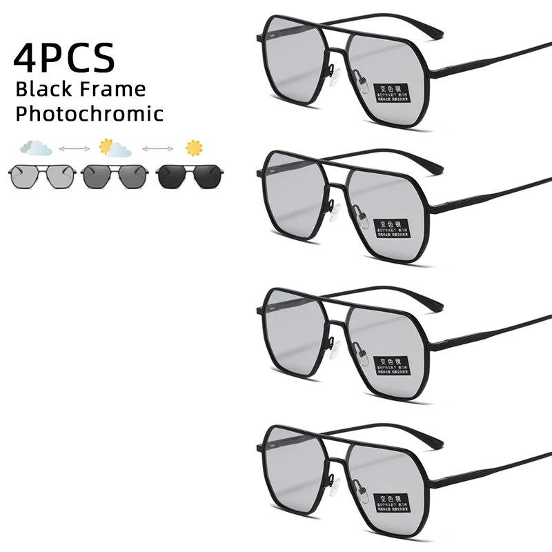 Luxury Fashion Polarized Photochromic Sunglasses - Stylish Anti-glare UV400 Sun Shades