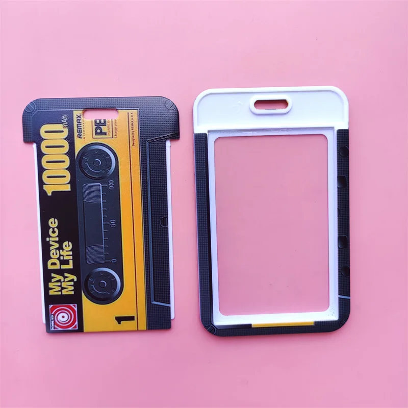 Tape Card Holder Retro Lanyard Camera Neck Strap Credit Card Case ID Badge Credentials Protection