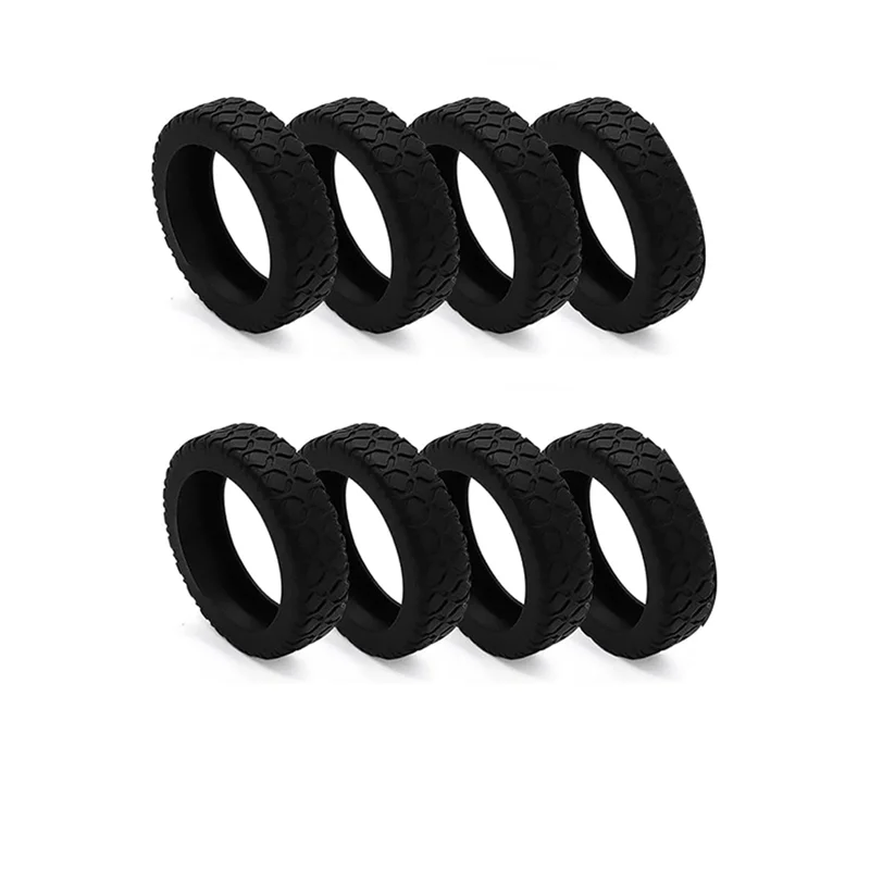 A88K-8Pcs Suitcases Wheel Covers,Silicone Luggage Compartment Wheel Cover For Most 8 Spinner Wheels