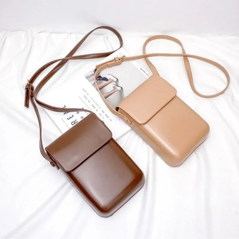 2026 Flap Crossbody Bags Women Mini PU Leather Shoulder Purses and Handbags for Girls Ladies Phone Simple Solid Designer Bag