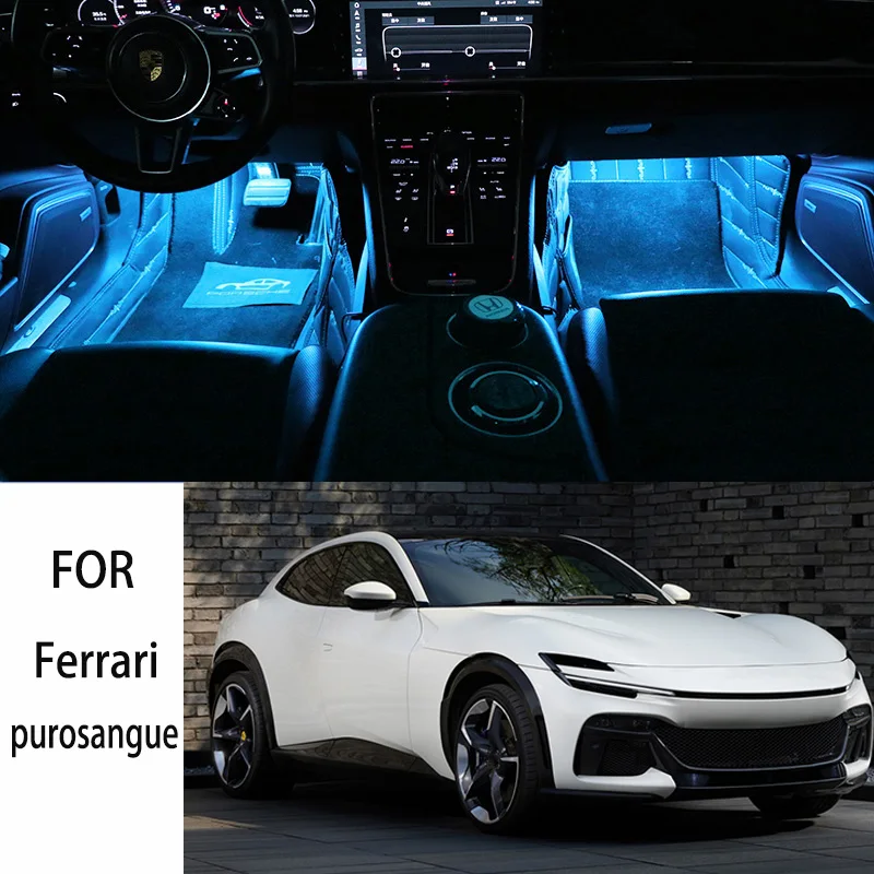 

FOR Ferrari-purosangue LED Car Interior Ambient Foot Light Atmosphere Decorative Lamps Party decoration lights Neon strips