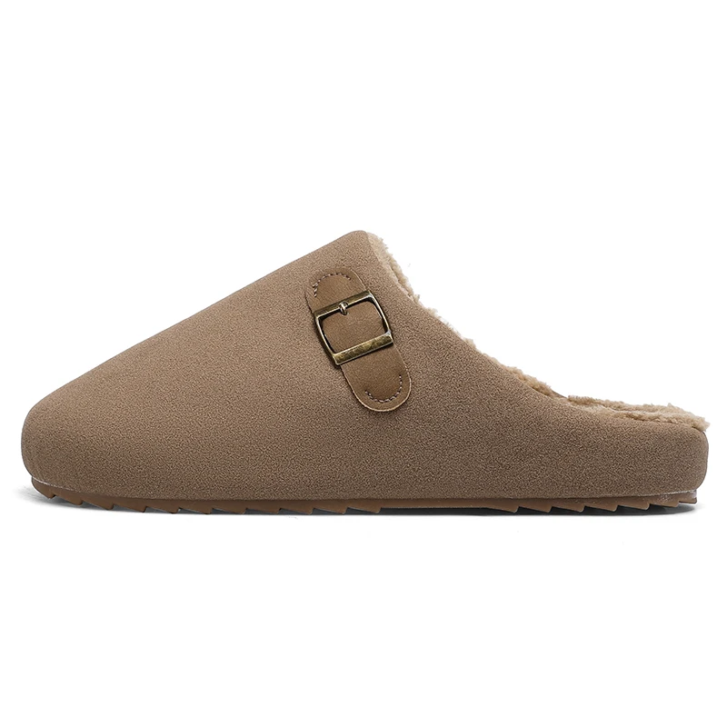 Baotou cotton slippers, warm cotton shoes for autumn and winter, 2025 new style outerwear-able men's padded slippers