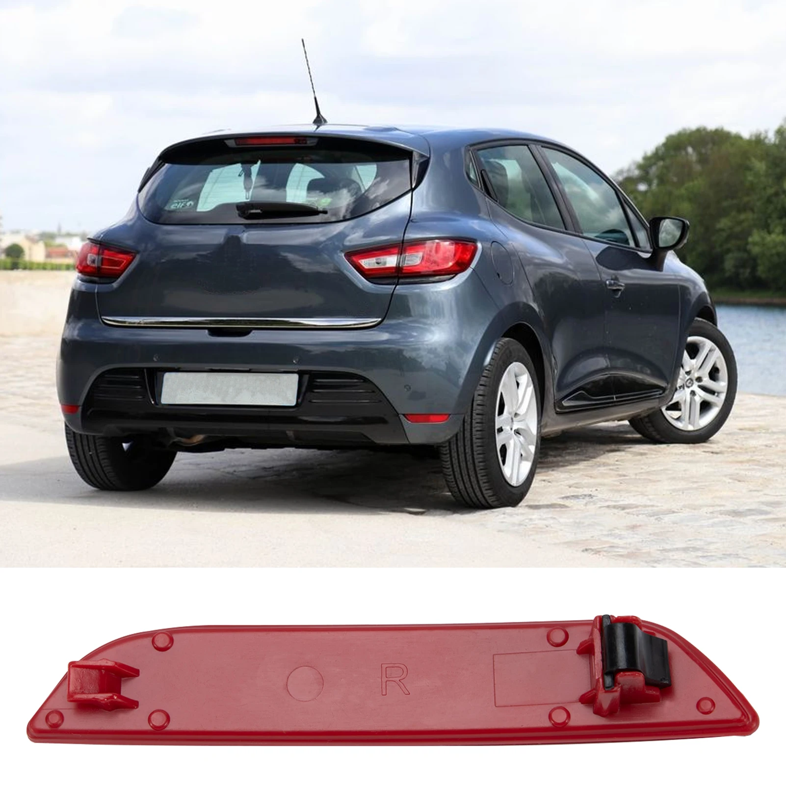 Luz Reflectora Trasera Para Renault Clio MK4 2012-2018 – OEM 265659650R (derecha), Plástico, Fácil Instalación