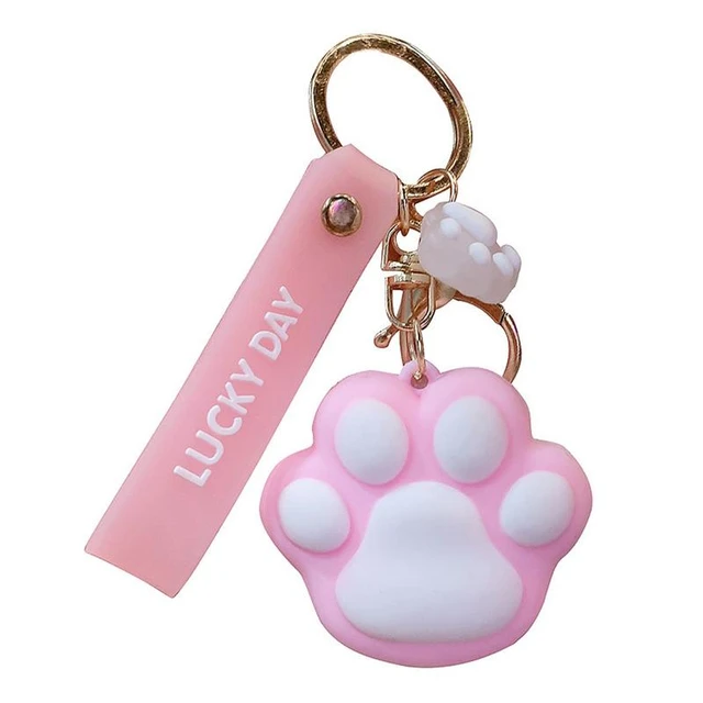 Cute Cartoon Dog Cat Paw Keychain Girls School Bag Handbag Decor Animal  Claws Pendant Keyring Fashion Women Jewelry Gift 2022 - AliExpress