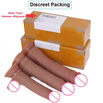 7/8 Inch Huge Realistic Dildo Silicone Penis Dong with Suction Cup for Women Masturbation Lesbain Anal Sex Toys for Adults 18 6