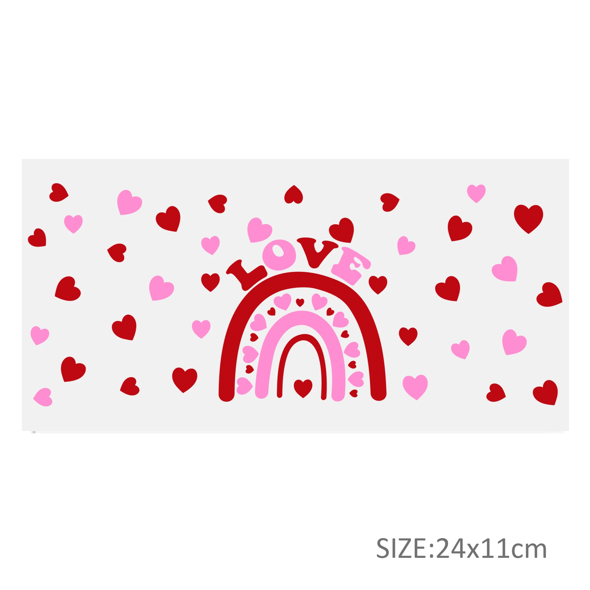 Valentine Day Print 3D UV DTF Cup Wrap Transfers Stickers Labels Durable  Waterproof Logo for 16oz Glass Cup Bottles Wrap - AliExpress