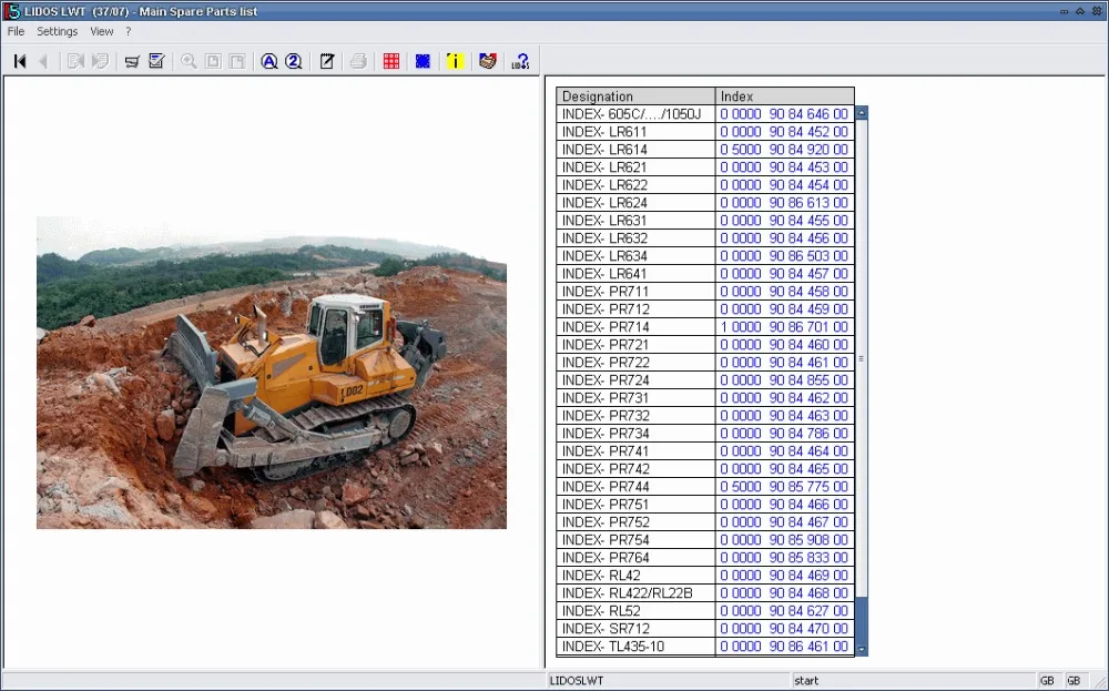 Liebherr Lidos Offline 2022 (Lbh+Lfr+Lhb+Lwt) Dvd Parts Catalogues