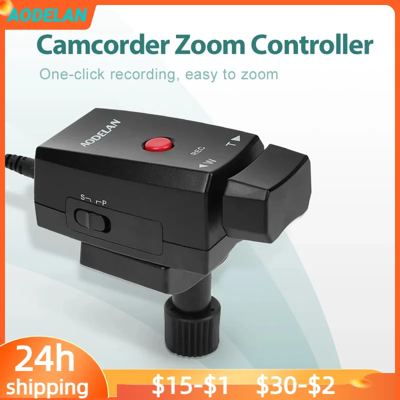 Camera Remote Shutter Button AODELAN Zoom Control Remote Controller for Camcorder Lanc Terminal Tripod Record Zoom Video for Sony NX5C NX3C 190P 150P 198P