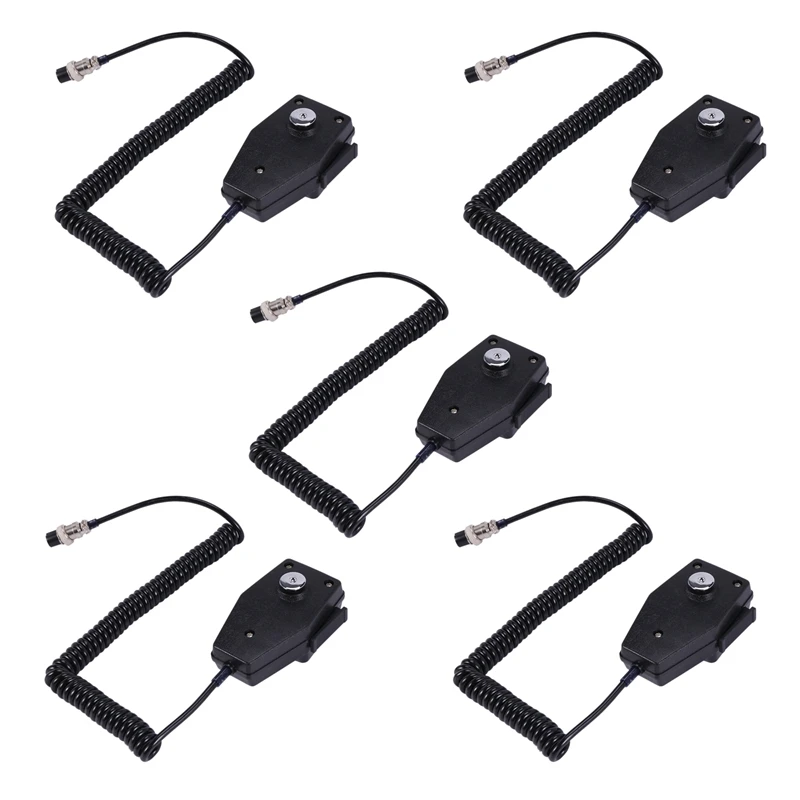 

5X CM4 CB Radio Speaker Mic Microphone 4 Pin For Cobra/Uniden Car Walkie Talkie