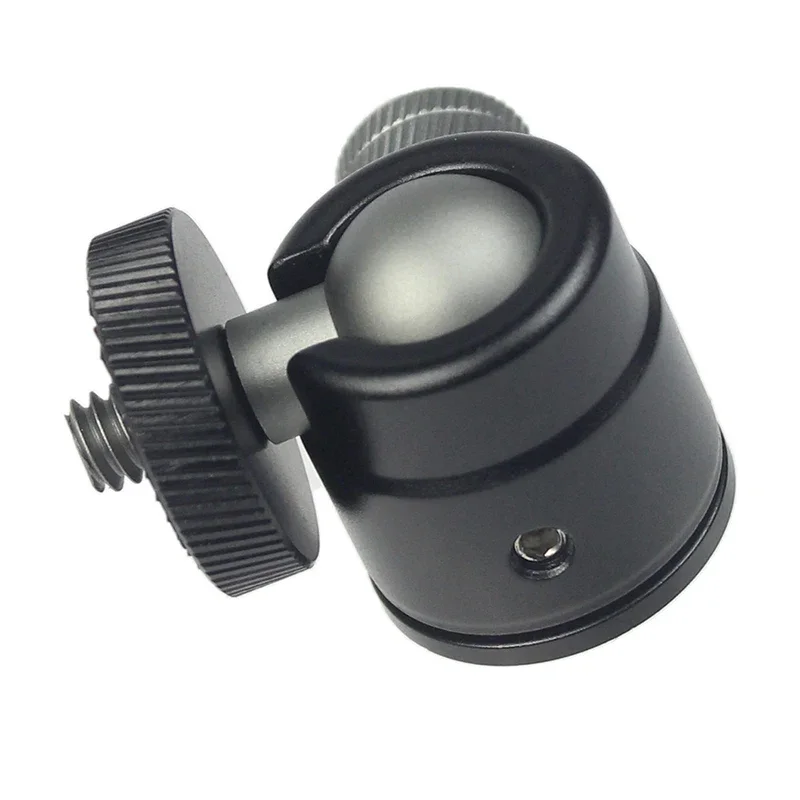 Monitor With 1/4 Thread Mount Ball Head Panorama Tripod Mini Aluminum Alloy 360 Degrees Swivel Stand Photography Accessories tripod ball head
