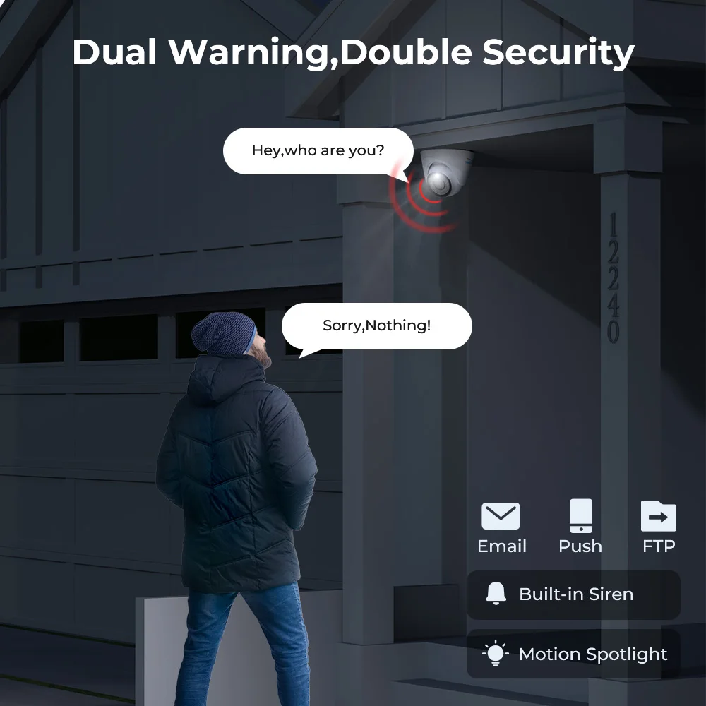Reolink 4K PoE Câmera de Segurança 3X Zoom Ao Ar Livre 8MP IP Cam Inteligente AI Pessoa/Carro/Pet Detecção Home Protection Câmeras de Vigilância