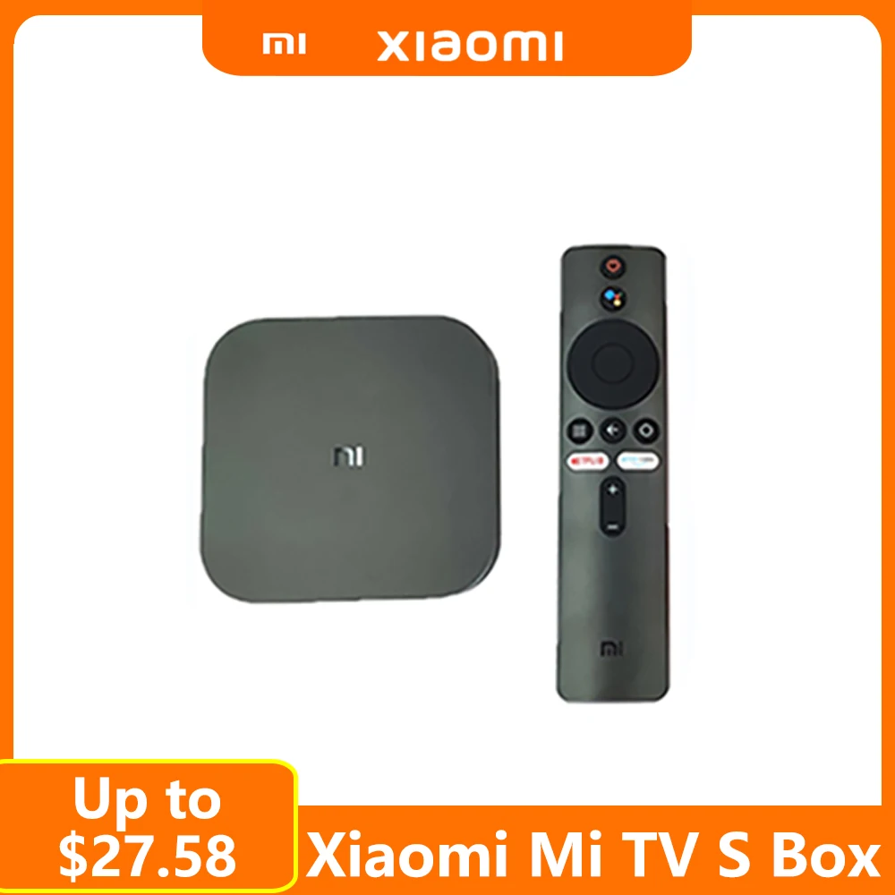 ТВ-приставка Xiaomi Mi TV Box S 4K HDR Google Cast Netflix IPTV телеприставка 4 медиаплеер Android 8 1 Ultra HD 2G