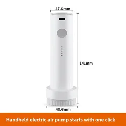 Portable Electric Vacuum Pump for Space - Saving Storage Bags - Air Compressor for Clothes and Blankets, Perfect for Home and Travel Organizing (USB C Air Pump)