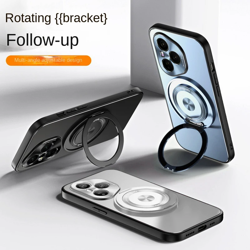 Matte Galvanized Rotatable Metal Bracket Holder Phone Case