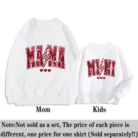 Mommy and Me Outfits Valentine‘s Day Gift From Daughter Matching Mama and Mini Shirts Mama Mini Love Sweatshirts Clothes 2