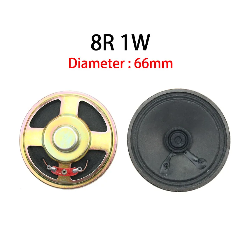 Compact Circular Acoustic Speaker Set - 2-Piece, 8 Ohm, Multiple Diameter Options