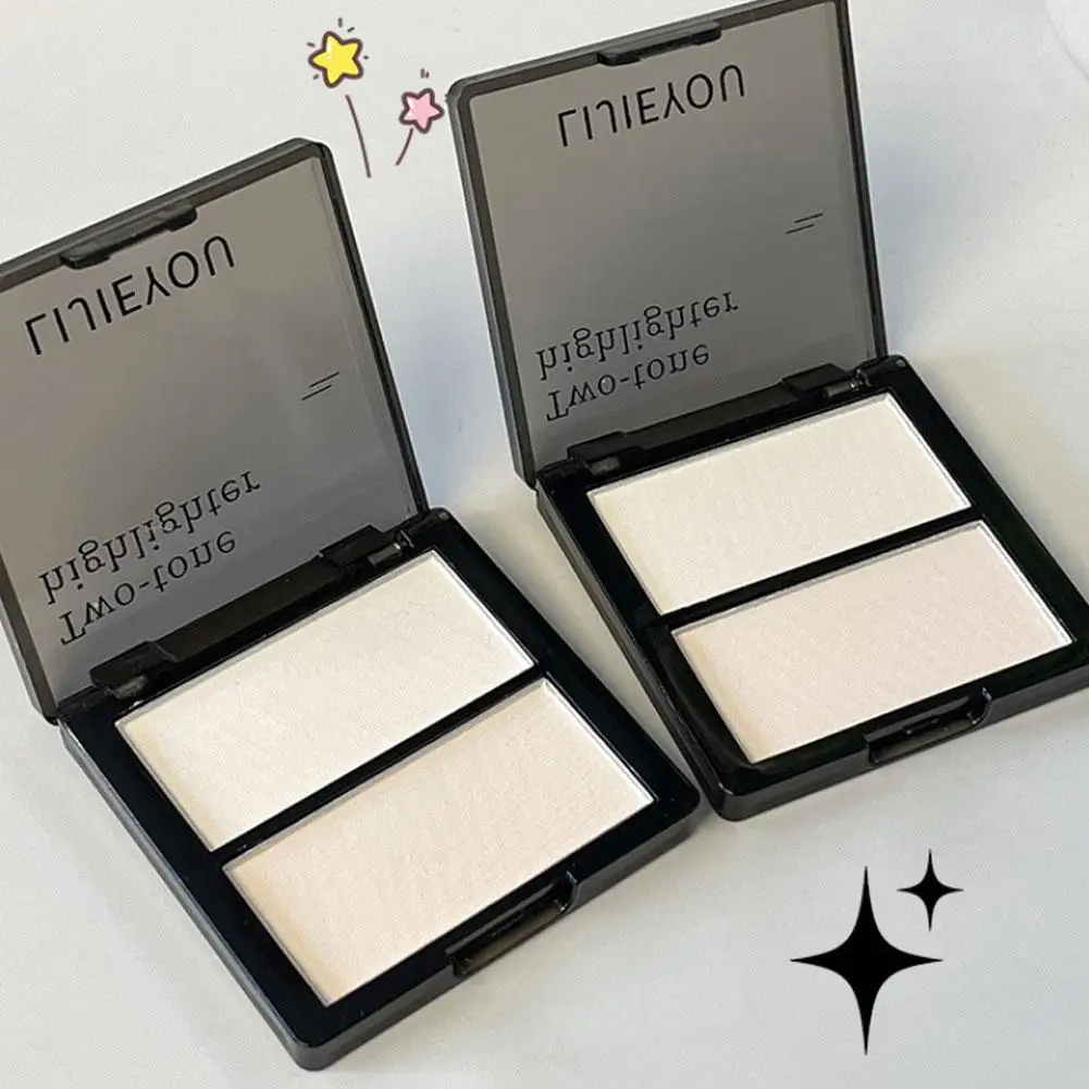 Bronzer Highlighter For Face Powder Texture Two-toned Contour Iluminador Natural Brighten Matte Nose Shadow Makeup Cosmetics