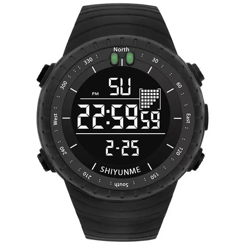 

Digital Watches for Men Black 50M Diving Tactical Wristwatch Big Dial Waterproof Electronic Led Military Clocks Alarm Stopwatch