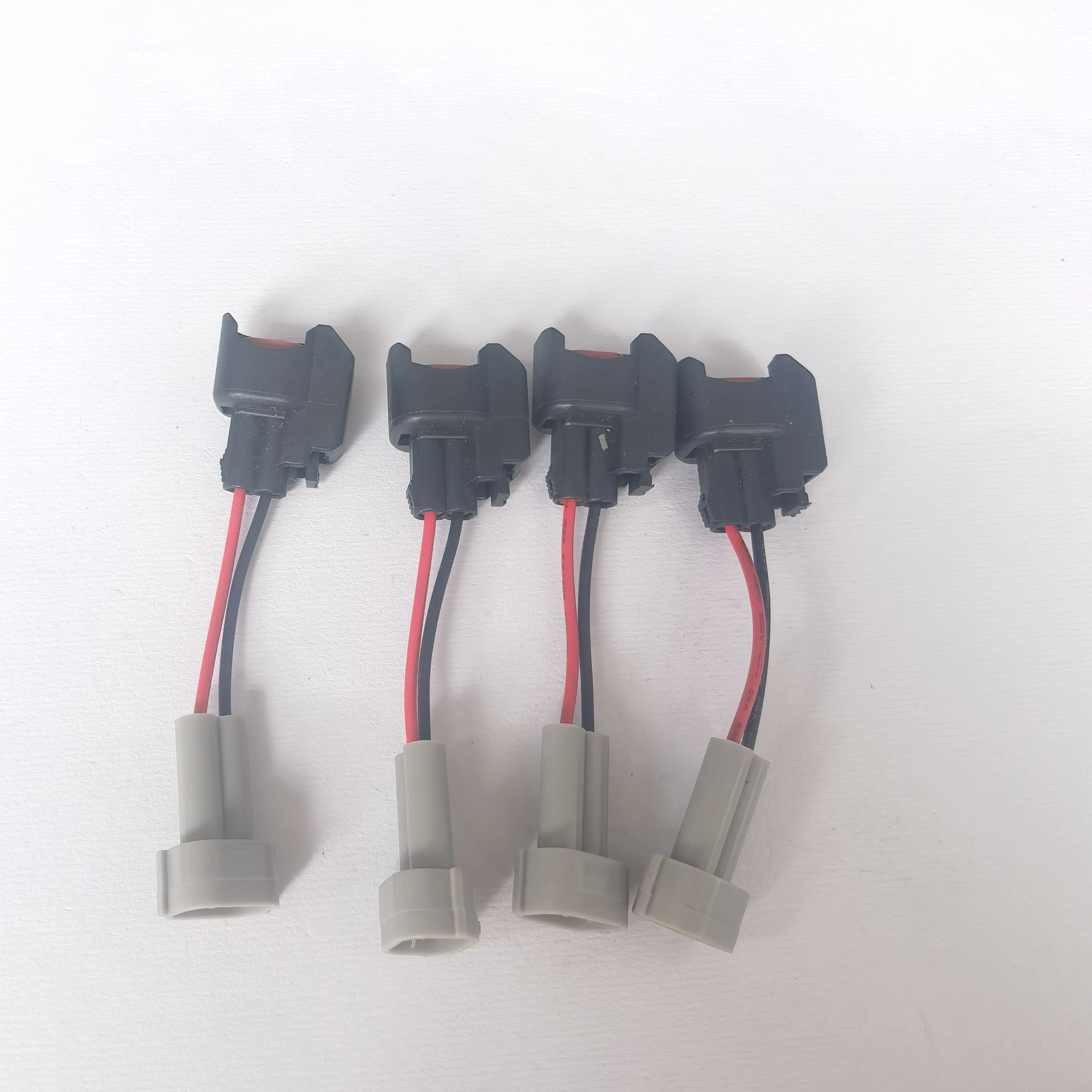 Fuel Injector Plugs Adaptor Female EV14 EV6 USCAR to Denso Male 4PCS With Wire With injector repair kits fuel injector extender adaptor