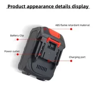 Batterie lithium rechargeable 21V pour outil électrique sans fil Makita 21V, batterie de rechange universelle compatible haute capacité 3