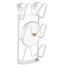 Pot Lid Holder Wall Mount Hangings Pan Shelf No-Drill Adhesive Mount Pan Holder Kitchen Floating Shelf 3-Layer Pot Lid Drainage 1