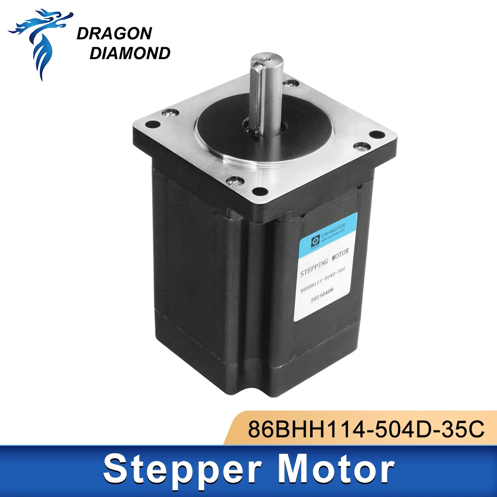 2-Phase Stepper Motor 8Nm 5A 4-Lead Nema 34 Servo Motor High Torque  86BHH114-504D-35C For CNC Engraving Milling Machine - AliExpress 202216001