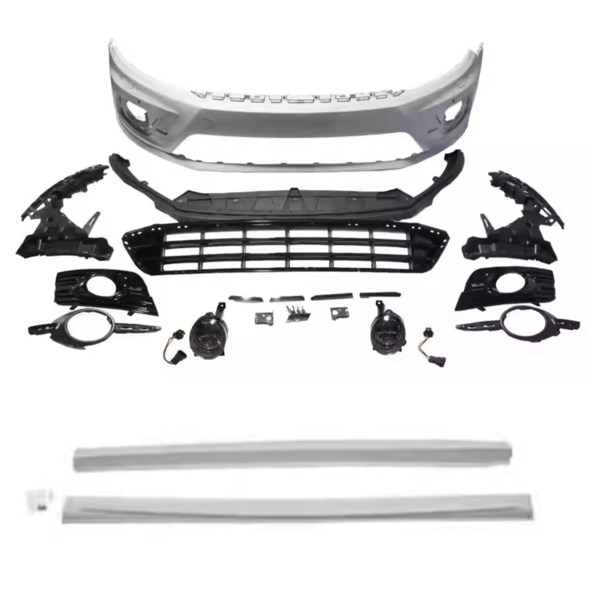 

Комплект для кузова, передний бампер в сборе, боковая юбка, решетка для Volkswagen cc 2013-2018 R-Line, объемные автомобильные аксессуары