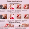 48 Colors Nude Pink Brown Glitter Dipping Powder with Dip Liquid Set & Essential Manicure Tools for Valentines Nails Women Gifts 6