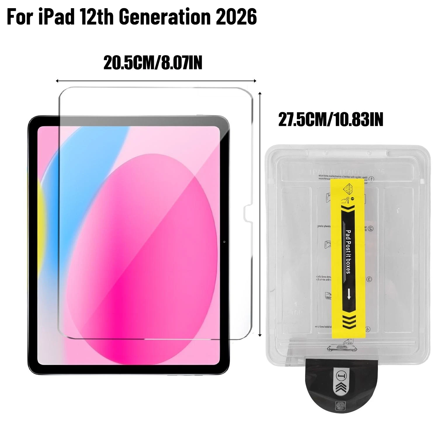 Shatterproof Tempered Glass Screen Protectors for iPad Air - Easy Installation, Ultimate Protection Film