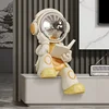 Creative Reading Astronaut Activity Figure Resin Sculpture Desktop Decoration Accessories,sound System,home Decorationpiggy Bank 3