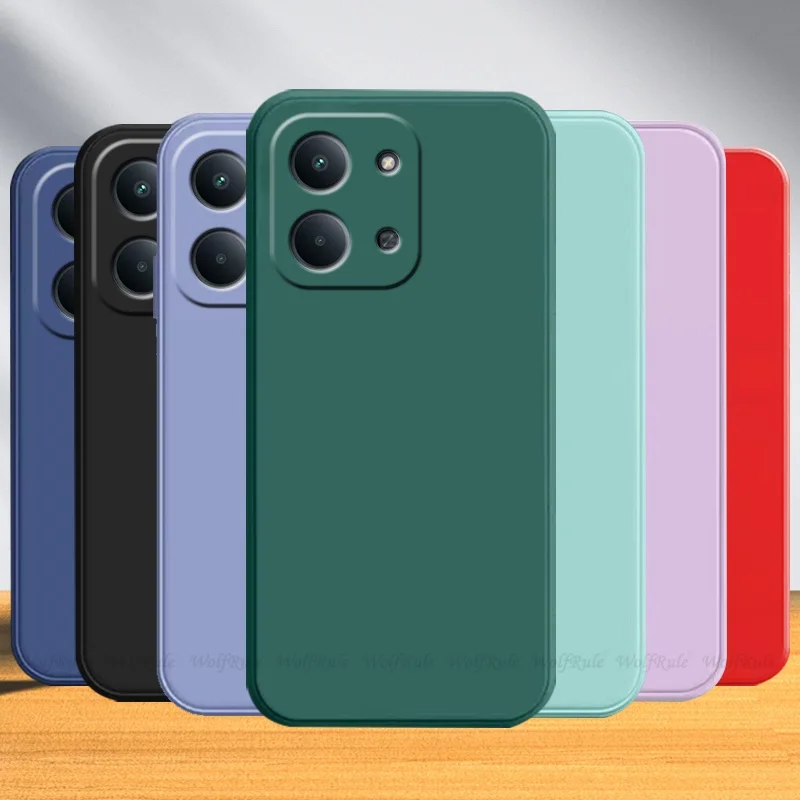 Shockproof Liquid Silicone Phone Case - Soft TPU Bumper Cover