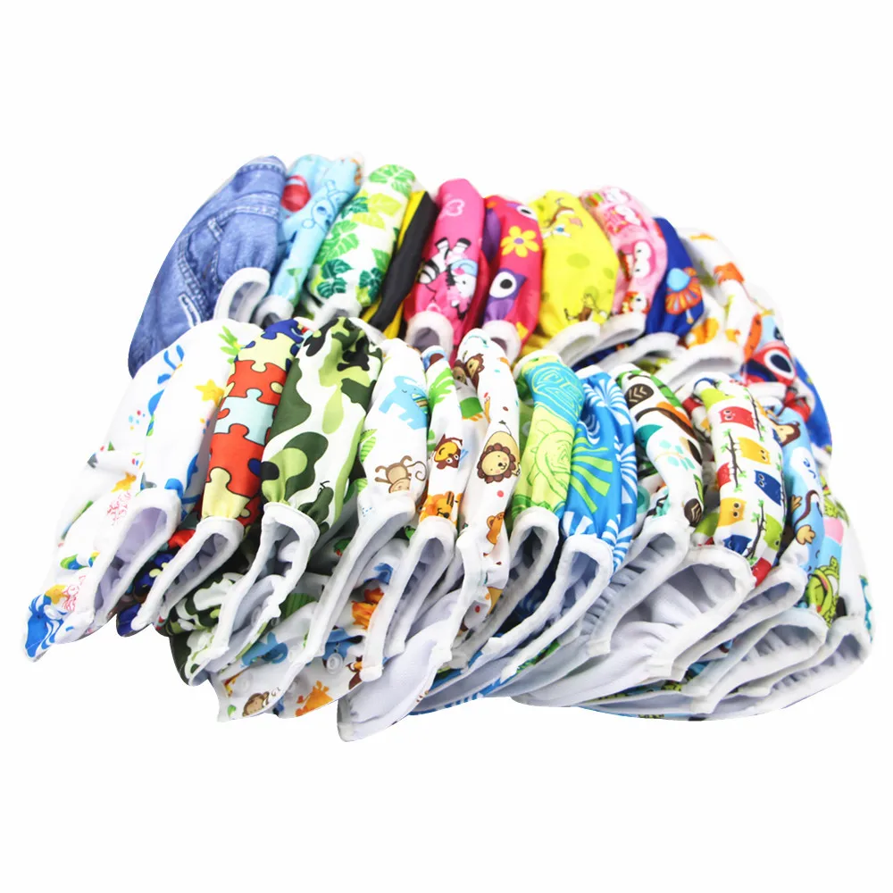 2025 New Baby Swim Diapers Waterproof Adjustable Cloth Diapers Pool Pant Swimming Diaper Cover Reusable Washable Baby Nappies 4